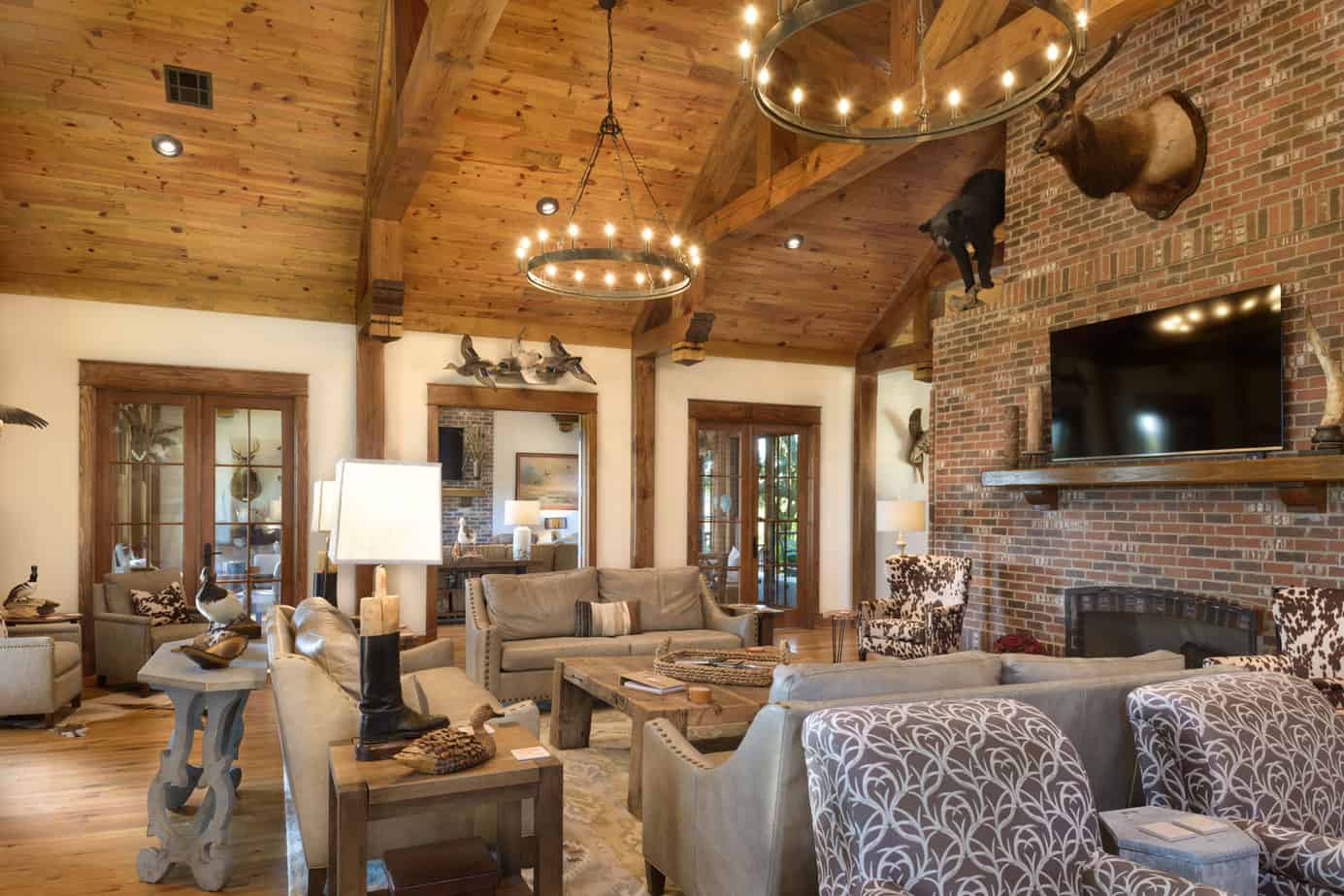 Sheila Whitson Interior Design | Hunting Lodge Living Room